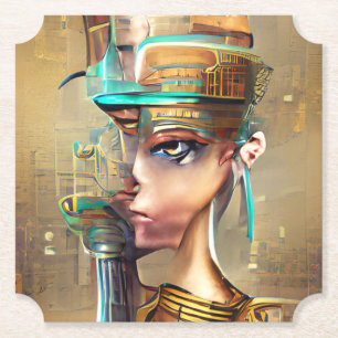 Nefertiti  paper coaster