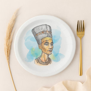 Nefertiti Paper Plate