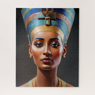 Nefertiti Portrait Original Art Jigsaw Puzzle