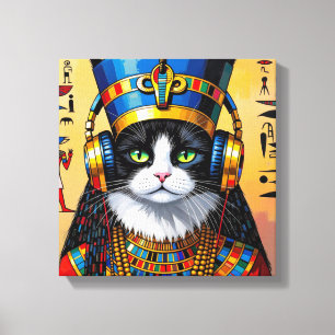 NEFERTITI QUEEN OF THE NILE-PERSIAN CAT 2 CANVAS PRINT