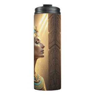Nefertiti The Queen of Timeless Elegance Egyptian Thermal Tumbler