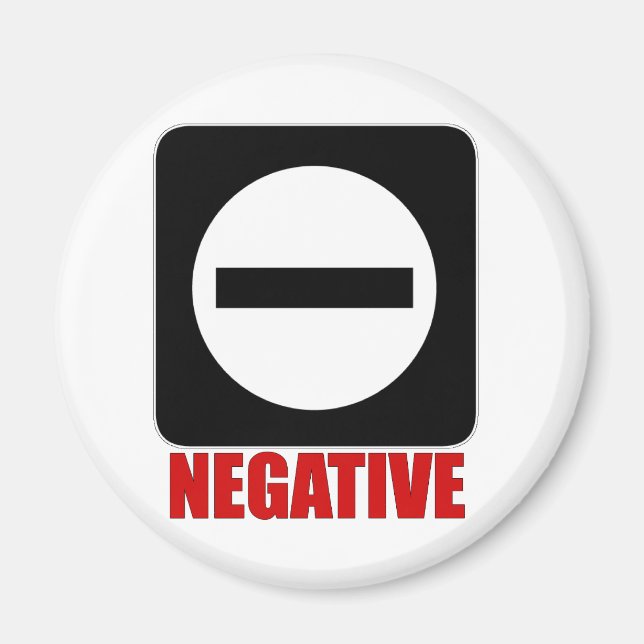 Negative 1 Red Magnet (Front)