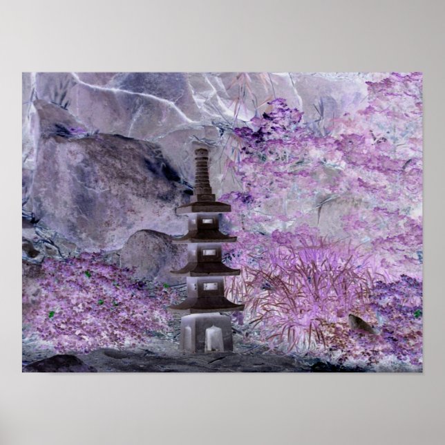 Negative Asian tower Poster (Front)