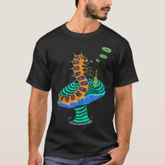 Negative Caterpillar and Cat T-Shirt