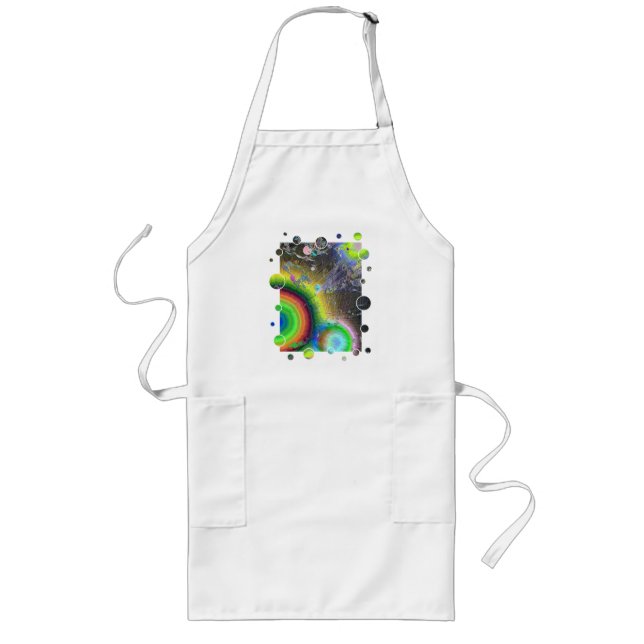 Negative Enamel Sunburst Fun Frame Long Apron (Front)