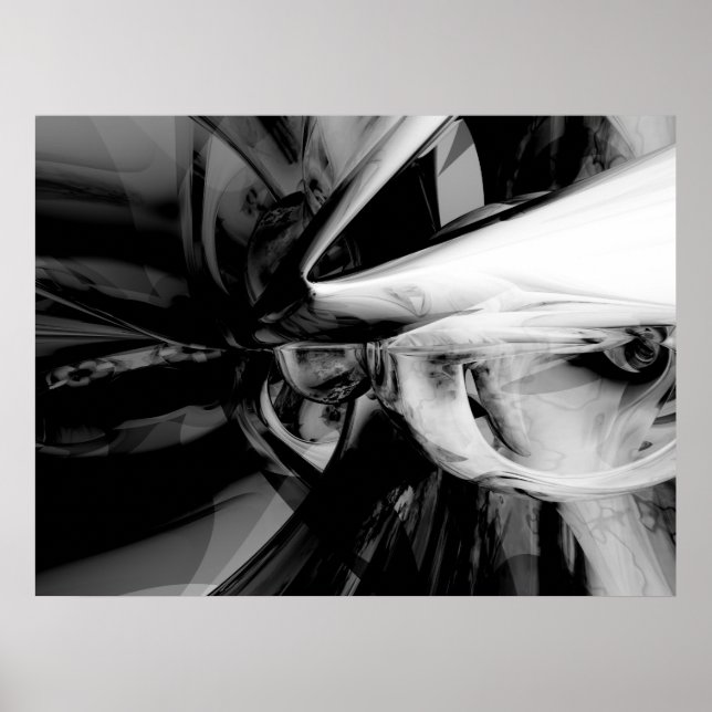 Negative Feelings Abstract Poster (Front)