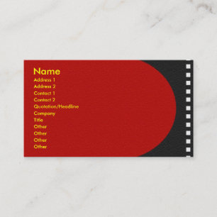 Negative Film Strip Profile Card