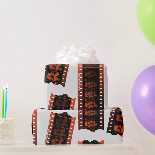 Negative Film Strip Wrapping Paper
