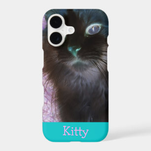 Negative Kitty in Teal and Pink iPhone 7 Plus Case