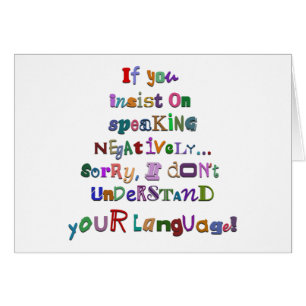 Negative Language