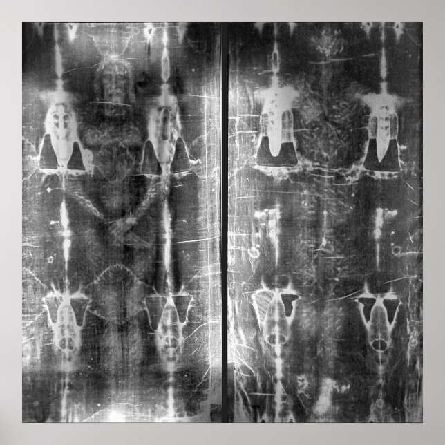 Negative Photo Shroud of Turin Crucifixion Poster (Front)