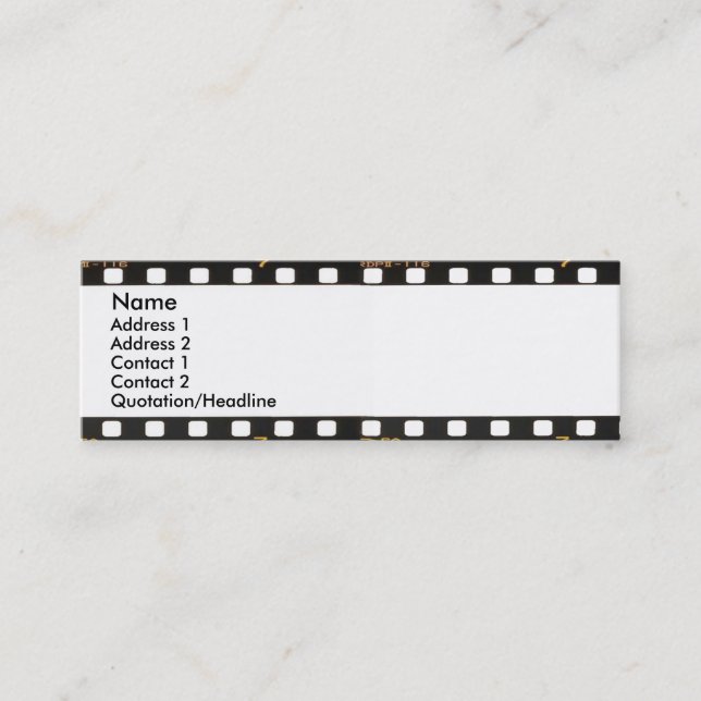 Negative Profile Card (Front)