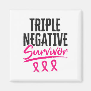 Negative Survivor Tnbc Breast Cancer Awareness Magnet
