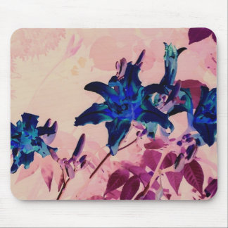 negative tiger lilies mouse pad