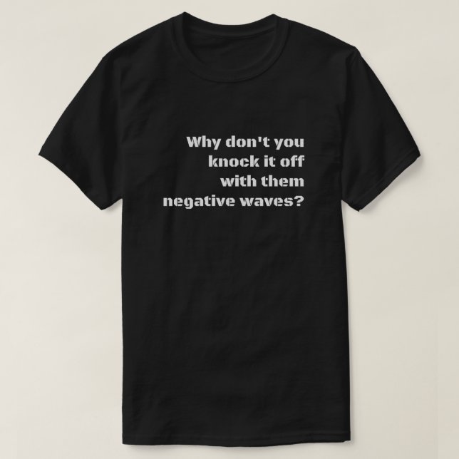 Negative Waves Essential T-Shirt (Design Front)