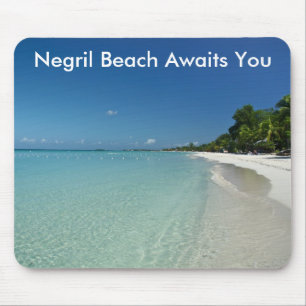 Negril Beach Awaits You Mouse Pad
