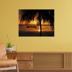 Negril, Jamaica sunset Poster