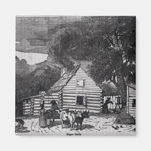Negro Cabin Magnet (Front)