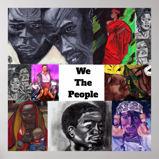 NEGRO WE THE PEOPLE COLLAGE poster (Front)