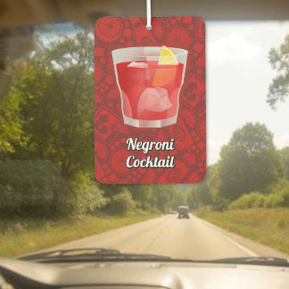 Negroni Cocktail Car Air Freshener