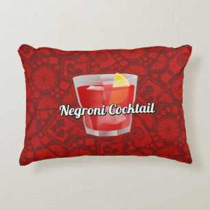 Negroni Cocktail Decorative Cushion