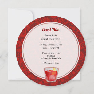 Negroni Cocktail Invitation
