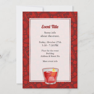 Negroni Cocktail Invitation