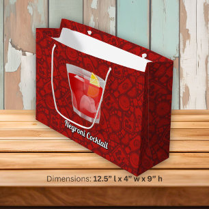 Negroni Cocktail Large Gift Bag