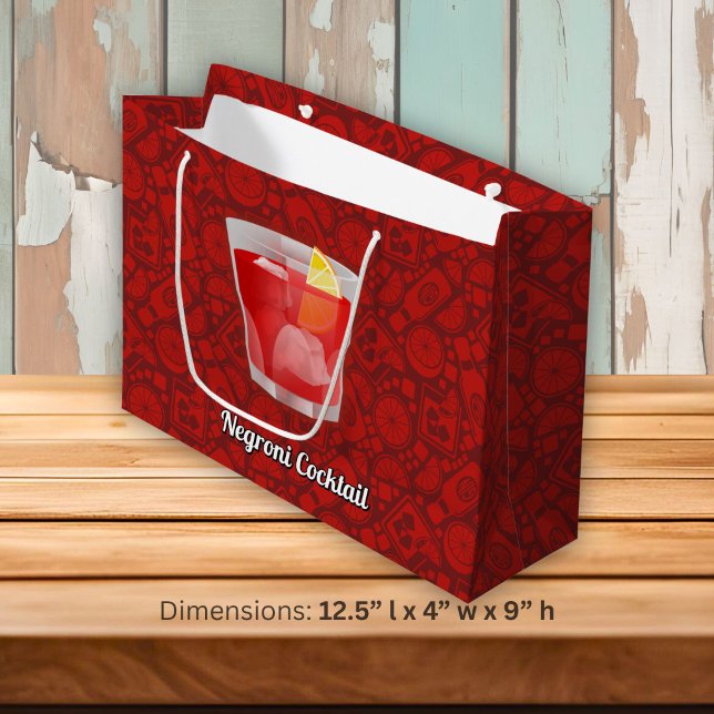 Negroni Cocktail Large Gift Bag (Creator Uploaded)