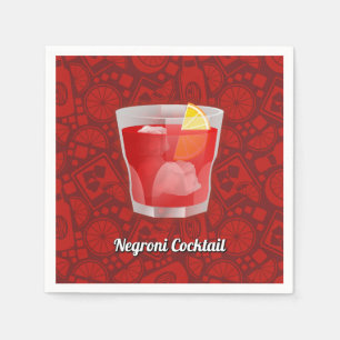 Negroni Cocktail Napkin