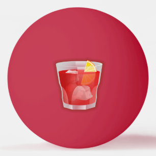 Negroni Cocktail Ping Pong Ball