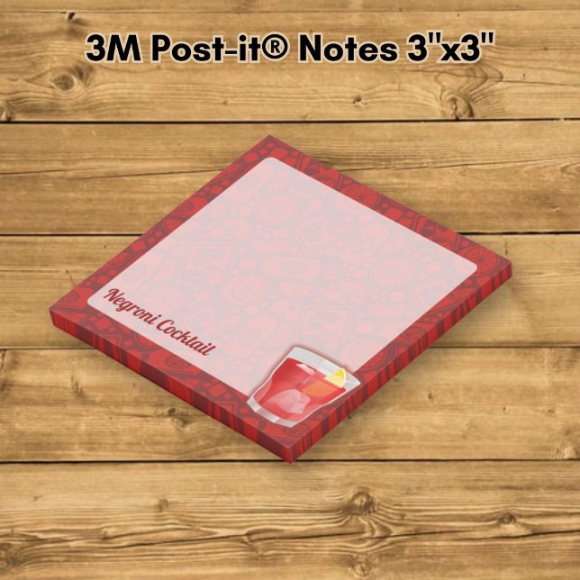 Negroni Cocktail Post-it Notes (Creator Uploaded)