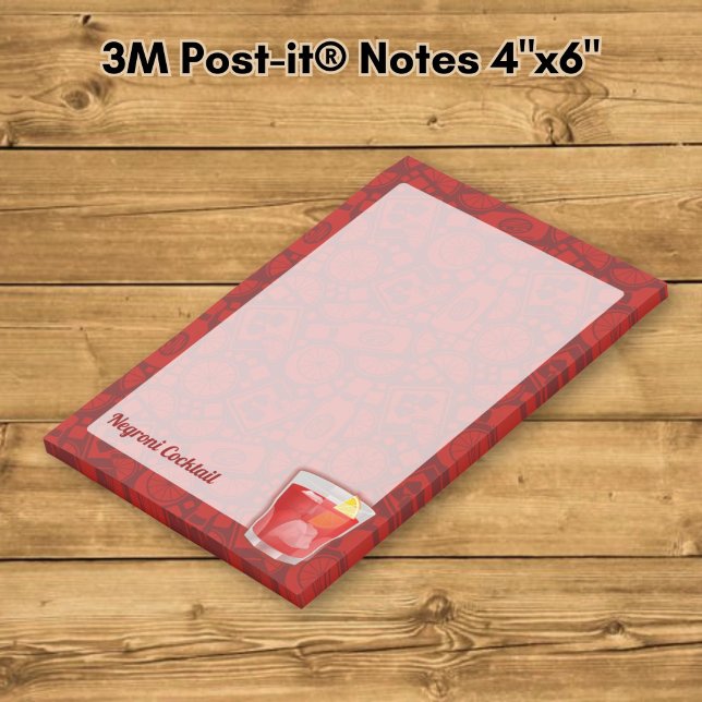 Negroni Cocktail Post-it Notes (Creator Uploaded)