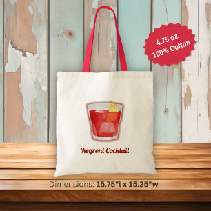 Negroni Cocktail Tote Bag
