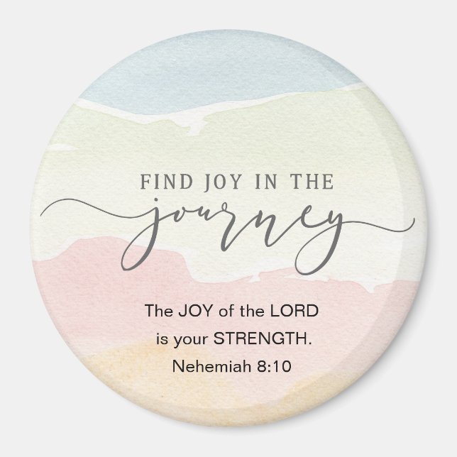 Nehemiah 8:10 Joy of the Lord is you Strength Magnet (Front)