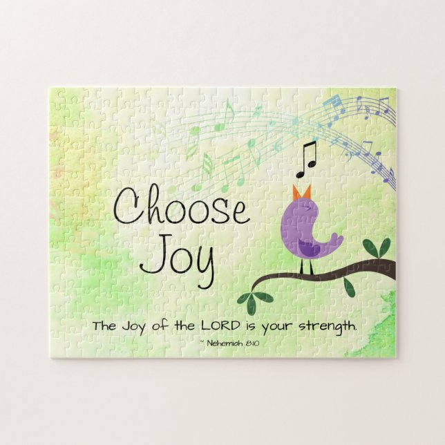 Nehemiah 8:10 Joy of the Lord is Your Strength Jigsaw Puzzle (Horizontal)