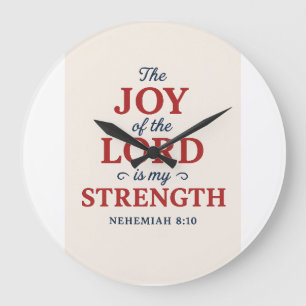 Nehemiah 8:10 large clock