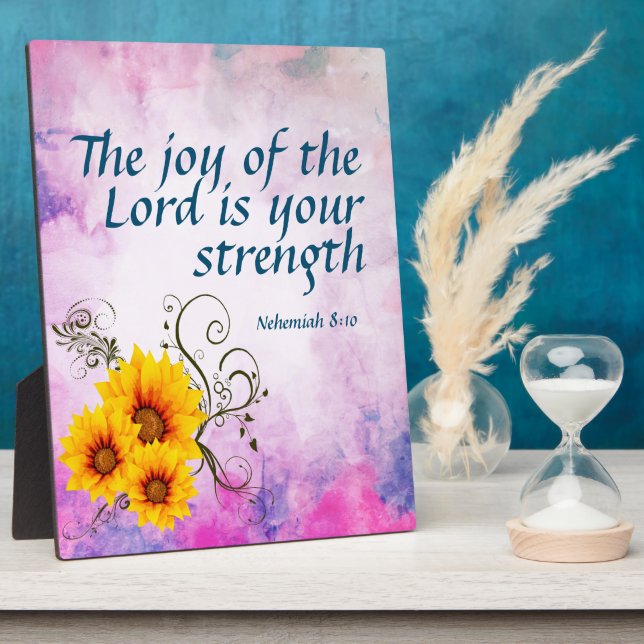 Nehemiah 8:10   plaque (Side)