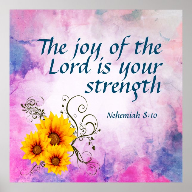 Nehemiah 8:10  poster (Front)