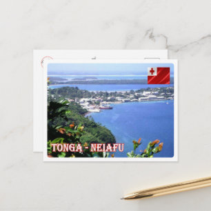 Neiafu - Tonga - Aerial View - Postcard