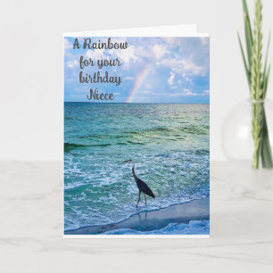 **NEICE** BIRTHDAY RAINBOW FOR YOU CARD
