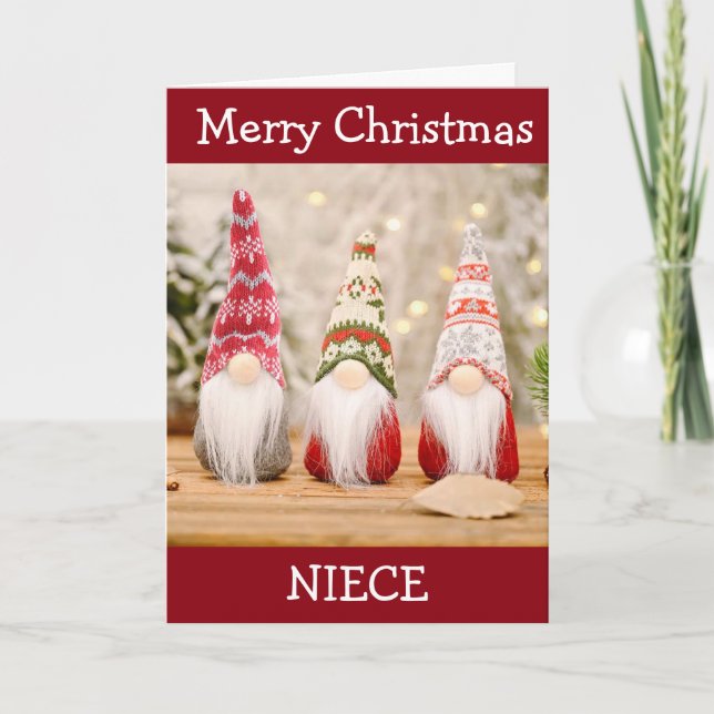 **NEICE** MERRY CHRISTMAS FROM SANTA HOLIDAY CARD (Front)