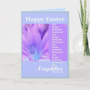 NEIGHBOR - Happy Easter with Lily Holiday Card