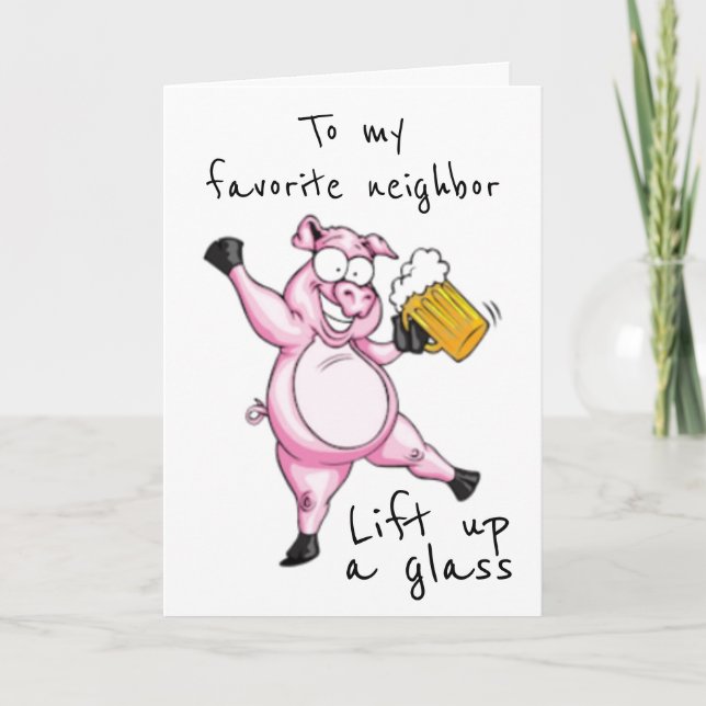 **NEIGHBOR** READY TO CELEBRATE **BIRTHDAY** CARD (Front)