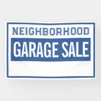 Neighborhood Garage Sale Banner 2.5' X 4'