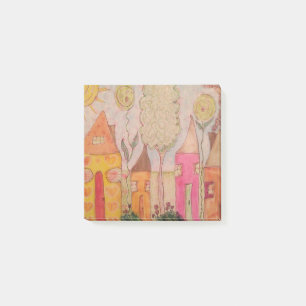 Neighborhood whimsical post-it notes