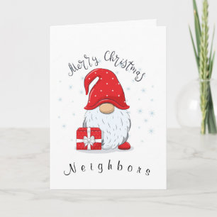 NEIGHBORS WISHED MERRY CHRISTMAS/HAPPY NEW YEAR  H HOLIDAY CARD