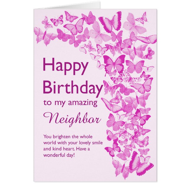Neighbour Birthday Butterflies (Front)