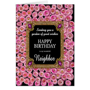 Neighbour Birthday Pink Daisies
