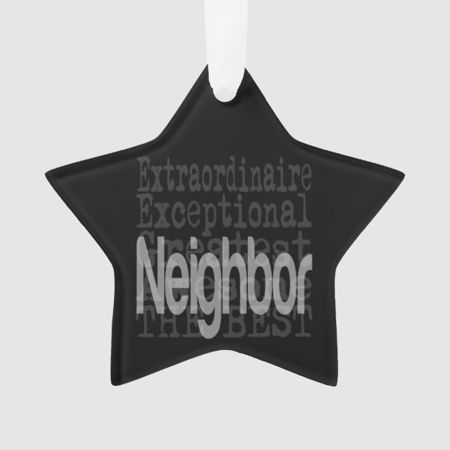 Neighbour Extraordinaire Ornament (Front)